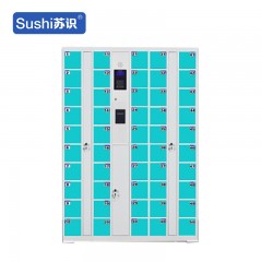 苏识 YJ00031/2 电子存包柜智能储物柜微信指纹条码人脸识别 50门指纹系统（手机柜）