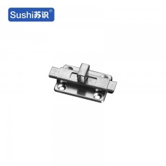 苏识 XJZ122 双头不锈钢自动弹簧自弹方舌门插销锁 双头4寸插销20件/包