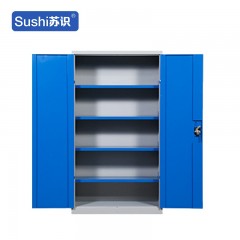 苏识 YJ00041/2 重型工具柜子工厂车间用铁皮收纳箱 蓝灰色5层