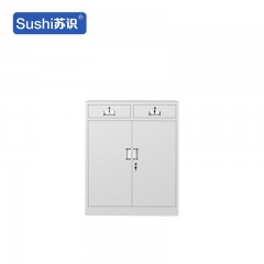 苏识 YJ00062/2 钢制文件柜铁皮柜办公室档案柜财务储物柜 二斗下节柜 厚1.1mm
