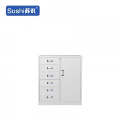 苏识 YJ00061/2 钢制文件柜铁皮柜办公室档案柜财务储物柜 偏六斗下节柜 厚1.1mm