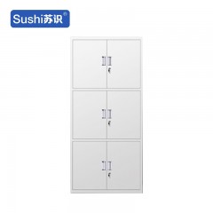 苏识 YJ00057/3 钢制文件柜铁皮柜办公室档案柜财务储物柜 通体三节文件柜（整装） 厚1.2mm