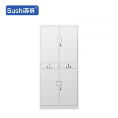 苏识 YJ00048/2 钢制文件柜铁皮柜办公室档案柜财务储物柜 铁二斗文件柜 经济款