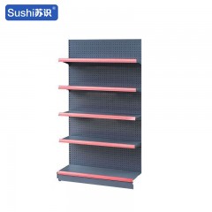 苏识 单双面货架 便利店超市文具店零食店货架 双面副架120*76*130（套）6220051