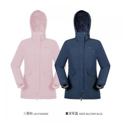 onepolar极地户外冲锋衣女士三合一防水透气登山服两件套 雅粉 XL