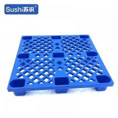 苏识 单面九角塑料托盘 网格九角1000*1000*150mm 动载700kg静载1T 蓝色（件）2230006