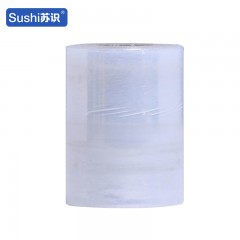 苏识 打包装膜拉伸膜彩色缠绕膜 10cm*220米 0.72斤 透明 卷 2470421