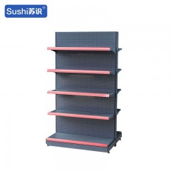 苏识 单双面货架 便利店超市文具店零食店货架 双面主架90*76*160（套）6220046
