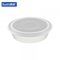 苏识 一次性打包餐盒 2500ml大口盆 白色 90套/箱 箱 11210219