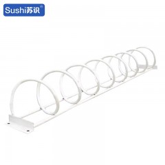 苏识 螺旋式停车架 SS-TCJ02 2000×300×300mm 白色 铁质 7卡位 个