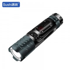 苏识 P99磁吸带侧灯 磁铁安全锤变焦照明手电筒（计价单位：个）黑色