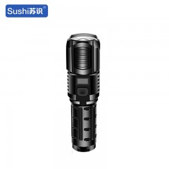 苏识 P99液晶屏变焦 强光变焦远射防水手电筒（计价单位：个）黑色