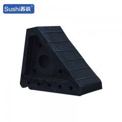 苏识 停车场仓库停车位便携防遛滑止退器 20*15*15cm 橡塑 黄黑色 个 1430138