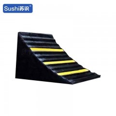 苏识 停车场仓库停车位便携防遛滑止退器 32*30*26cm 橡塑 黄黑色 个 1430136