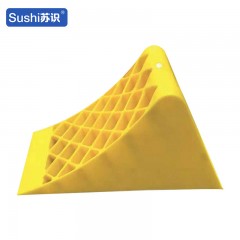 苏识 停车场仓库停车位便携防遛滑止退器 380*160*170mm 橡塑 黄色 个 1430144