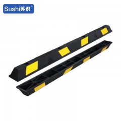 苏识 车库仓库定位止步器 1830*160*110mm 橡塑 超长型黄黑色 个 1430156