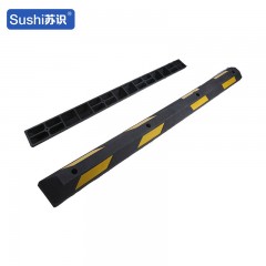 苏识 车库仓库定位止步器 2000*160*100mm 橡塑 特长型黄黑色 个 1430157