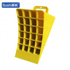 苏识 停车场仓库停车位便携防遛滑止退器 440*200*240mm 橡塑 黄色 个 1430141