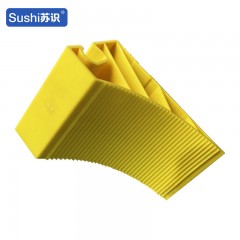 苏识 停车场仓库停车位便携防遛滑止退器 300*160*180mm 橡塑 黄色 个 1430142
