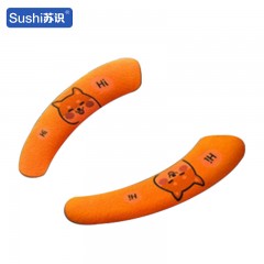 苏识 卫浴冬季通用可爱防水坐便贴 加大款 橘色狐狸 4对/组 11130041
