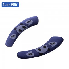 苏识 卫浴冬季通用可爱防水坐便贴 加大款 蓝色熊猫 4对/组 11130040
