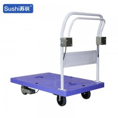 苏识 带手刹装置折叠手推车 钢配件60*90cm 承重500kg 台 2110174