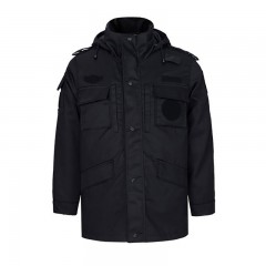 苏识 中长斜纹款保安棉服 SS-FHF08 160码 黑色 件