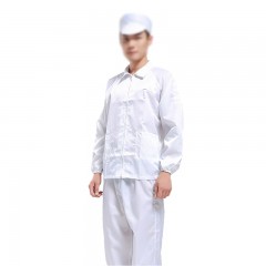 钢米 防静电服 无尘服 车间工作服白色 男女通用 不含帽子XLD-1013C S 白色 男女通用 不含帽子