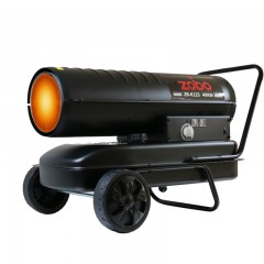 洲博 ZB-K125（40kw）工业暖风机大功率取暖器养殖场柴油热风炉 双屏 温控45度调节 过热保护 IPX4防水