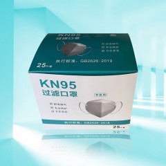 苏识 KN95口罩 一次性口罩3D立体防护成人款防尘防飞沫 25只/盒