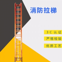 苏识 竹制消防梯 单杠梯挂钩梯拉梯抢险救援梯 6.1米二节竹制拉梯 件 1730470