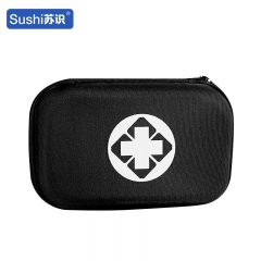 苏识 急救防疫用品收纳包 应急车载家用包 黑色 21*13*5cm空包 个 1880010